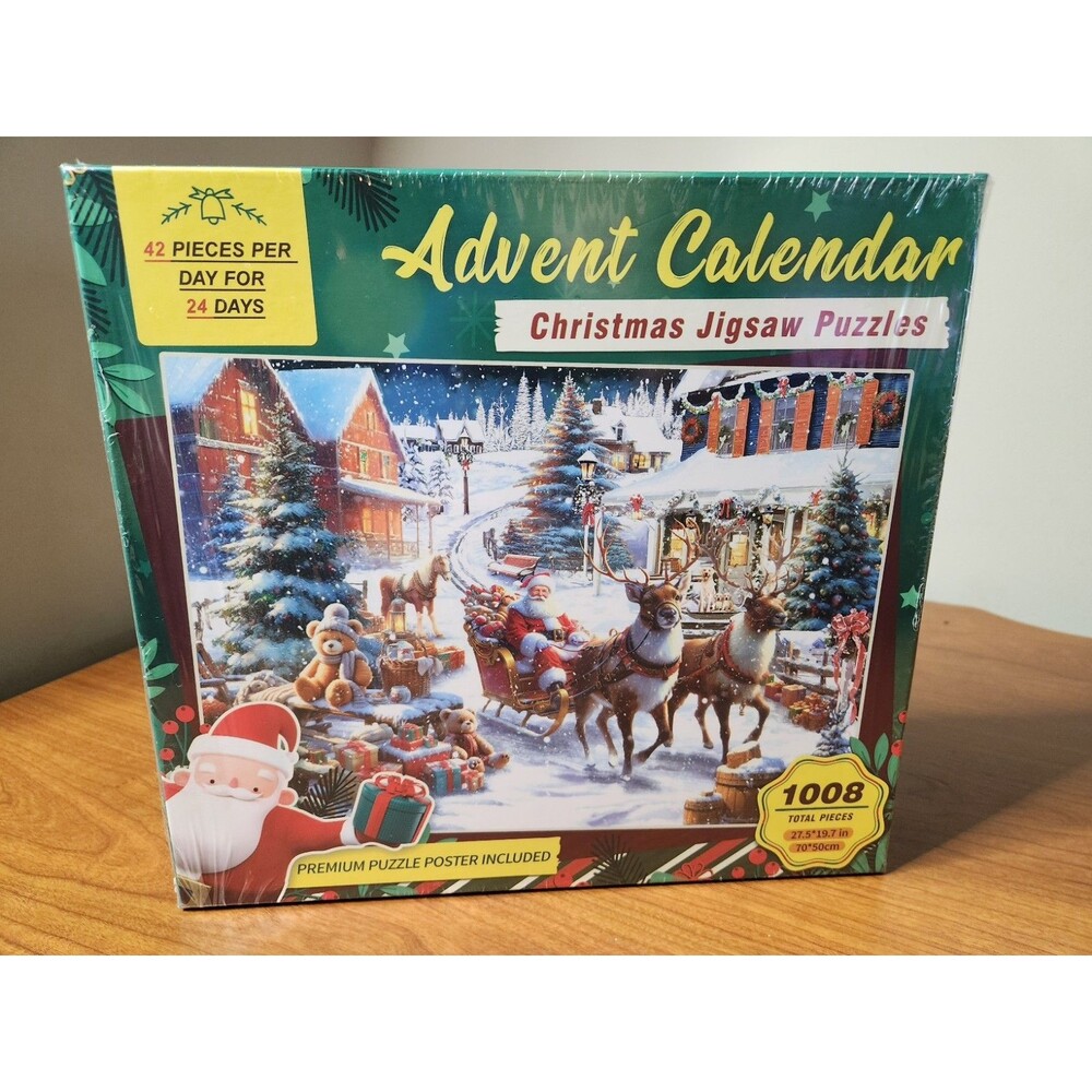 Advent Calendar ~ Christmas Jigsaw Puzzle ~ 1008 pieces ~ 42 a day for 24 Days